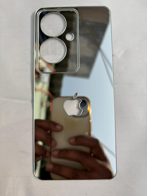 TWROP OPPO F25 PRO 5G ACRYLIC MIRROR APPLE LOGO Mobile Skin(Silver)