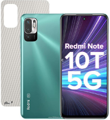 Sharp beak [Pack of 2] Back Transparent Screen Guard Sticker For REDMI NOTE 10T 5G Mobile Skin(White)