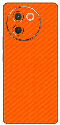 Vcare GadGets Fiber Carbon Orange V30e 5G Mobile Skin(Fiber Carbon Orange)