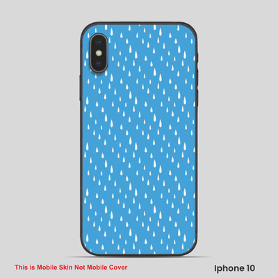VYBE The Smart Choice iPhone 10 Pattern Mobile Skin(Celestial Blue 4)