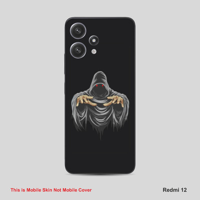 VYBE The Smart Choice Redmi 12 Horror Mobile Skin Mobile Skin(Black, Grey A17)