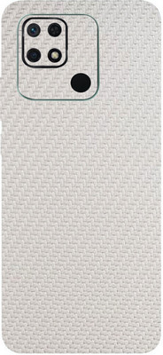 TJ CREATION Redmi 10C, Redmi 10c Mobile Skin(Ultra Super White Carbon Fiber Skin With High Matte Finish.)