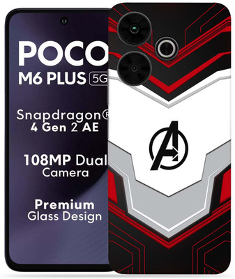 OggyBaba OggyBaba Poco M6 Plus 5g Mobile Skin(Avengers-Logo)