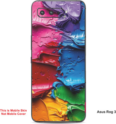 VYBE The Smart Choice Asus Rog 3 Art Embossed Mobile Skin(Burnt Umber 1)