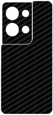 candeal mart Oppo Reno 8 Pro 5G / Reno8 Pro Back skin sticker / Vinyl wrap / Protective film Mobile Skin(Black , 3D Carbon fiber)