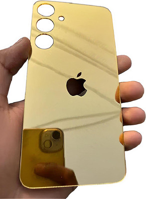 MOKPLZ Samsung Galaxy A24 4G MOBILE SKIN GOLDEN MIRROR BACK PANNEL Mobile Skin(GOLDEN)
