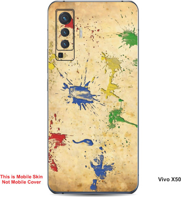 VYBE The Smart Choice Vivo X50 Art Embossed Mobile Skin(Sunset 8)