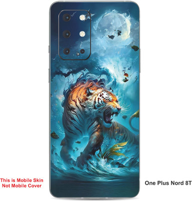 VYBE The Smart Choice One Plus Nord 8T Tiger Embossed Mobile Skin(Jellyfish 37)