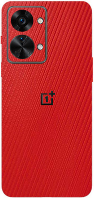 LAMHA One Plus Nord 2T 5G, one plus nord 2t 5g Mobile Skin(Ultra Super Red Carbon Fiber With High Matte Finish.)