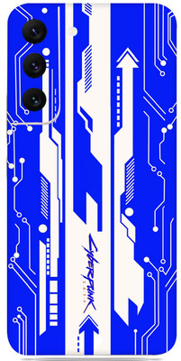 SkinoMania Samsung Galaxy S22 5g Mobile Skin(Multicolor Blue-Cyberpunk)