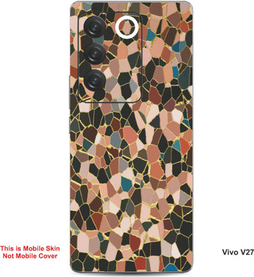 VYBE The Smart Choice Vivo V27 Pattern Embossed Mobile Skin(Oyster Pink 5)
