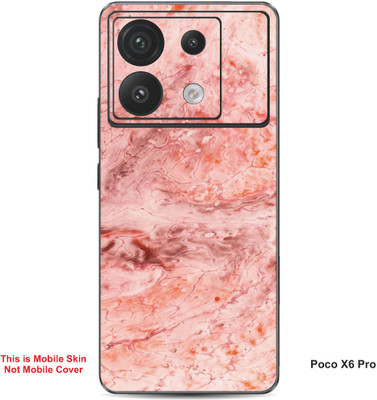 VYBE The Smart Choice Poco X6 Pro Abstract Embossed Mobile Skin(Plum Purple 1)