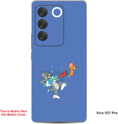 VYBE The Smart Choice Vivo V27 Pro Tom & Jerry Embossed Mobile Skin(Glaucous B5)