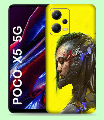 WeCre8 Skin's Xiaomi Poco X5 5G Mobile Skin(Cyberpunk Girl Multicolor Mobile Skin)