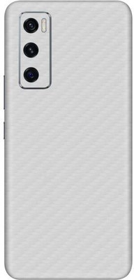 Vcare GadGets Vivo V20 SE Mobile Skin(Fiber Carbon White)