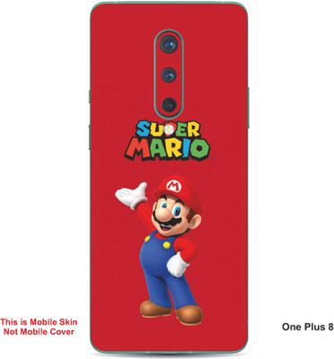 VYBE The Smart Choice One Plus 8 Super Mario Embossed Mobile Skin(Engine Red 17)