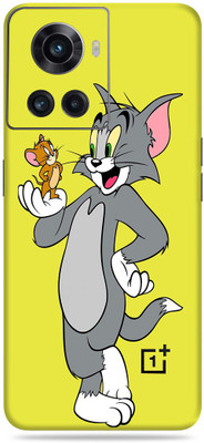 SkinoMania Oneplus 10R-5G Mobile Skin(Multicolor -Standing Tom And Jerry)