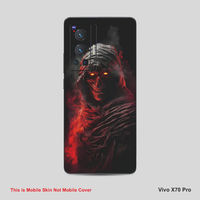 VYBE The Smart Choice Vivo X70 Pro Horror Mobile Skin Mobile Skin(Pinkish Red A8)