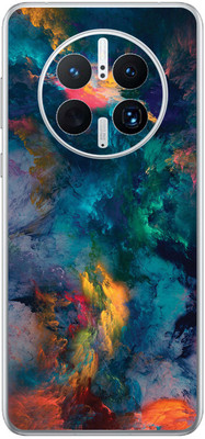 FCS Huawei Mate 50 Pro Printed Back skin Mobile Skin(Smoke)