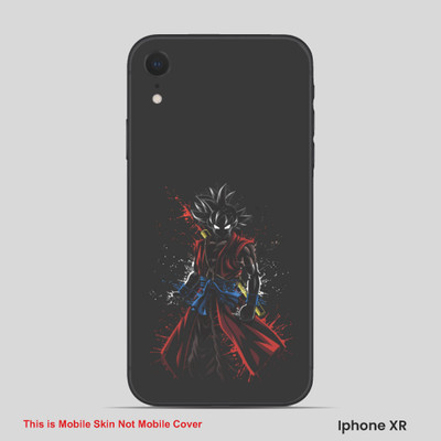 VYBE The Smart Choice iPhone XR Goku Embossed Mobile Skin(Wine Berry 11)