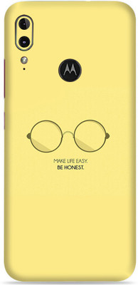 SkinoMania Moto E6 Plus Mobile Skin(Multicolor Make Life Easy)