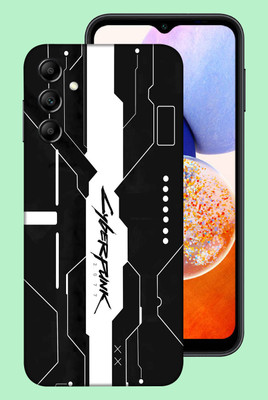 WeCre8 Skin's Samsung Galaxy A14 5G Mobile Skin(Simple Black Cyber Multicolor Mobile Skin)