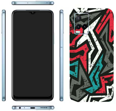 Pochanki Vivo Y33t Mobile Skin(Colored Geometric Skin With Glossy Matte Finish.)