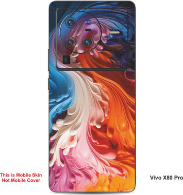 VYBE The Smart Choice Vivo X80 Pro Pattern Embossed Mobile Skin(Pink Rose 15)
