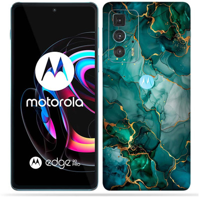OggyBaba OggyBaba Moto Edge 20 pro Mobile Skin(Green Texture)