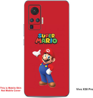 VYBE The Smart Choice Vivo X50 Pro Super Mario Embossed Mobile Skin(Engine Red B8)