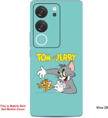 VYBE The Smart Choice Vivo V29 Tom & Jerry Embossed Mobile Skin(Lights Blue B6)