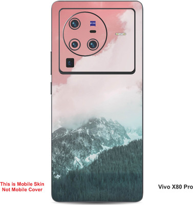 VYBE The Smart Choice Vivo X80 Pro Naturel Mobile Skin(Faded Pink, Cascade 15)