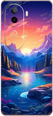 mehra Vivo V40e 5G Evening Sunset 3D Premium Full Back & Side Coverage Theme Mobile Skin(Multicolor)