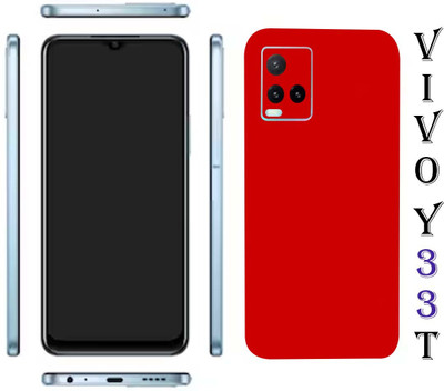 TJ CREATION Vivo Y33T Mobile Skin(Ultra Super Red Matte Skin With High Matte Finish.)