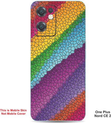 VYBE The Smart Choice One Plus Nord CE 2 Pattern Embossed Mobile Skin(Light Eggplant A17)