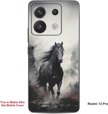 VYBE The Smart Choice Redmi 13 Pro Horse Embossed Mobile Skin(Star Dust 8)