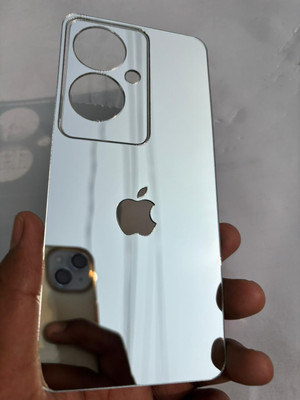 TWUAOP OPPO F25 PRO 5G MIRROR BACK PANNEL ACRYLIC SHEET Mobile Skin(Silver)