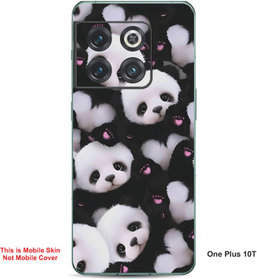 VYBE The Smart Choice One Plus 10T Panda Embossed Mobile Skin(Black & White 31)