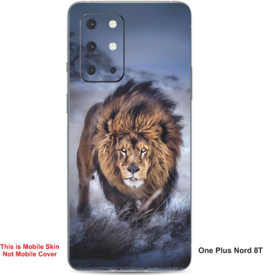 VYBE The Smart Choice One Plus Nord 8T Lion Embossed Mobile Skin(Judge Grey 37)