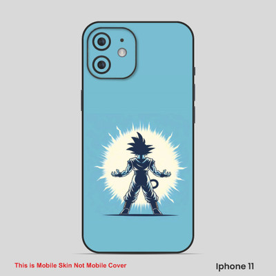 VYBE The Smart Choice iPhone 11 Goku Embossed Mobile Skin(Moonstone Blue 20)