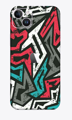SkinoMania iphone 14 Mobile Skin(Multicolor Mad Angle)