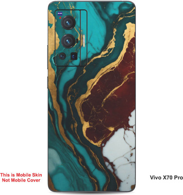 VYBE The Smart Choice Vivo X70 Pro Abstract Embossed Mobile Skin(English Walnut 13)