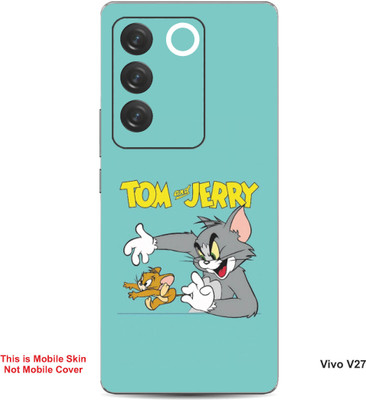 VYBE The Smart Choice Vivo V27 Tom & Jerry Embossed Mobile Skin(Lights Blue B4)