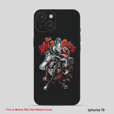 VYBE The Smart Choice iPhone 15 Horror Mobile Skin(Charcol Black 8)