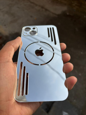 TWUAOP I PHONE 14 ACRYLIC MIRROR BACK PANNEL MERO APPLE Mobile Skin(Silver)
