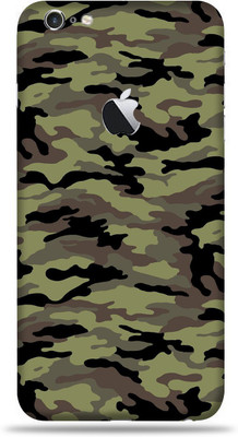 TJ CREATION Apple iPhone 6s Plus, Apple iPhone 6s Plus Mobile Skin(Ultra Super Camouflage Military Green Skin With High Matte Finish., Mobile Skin (Back+Side+Camera))