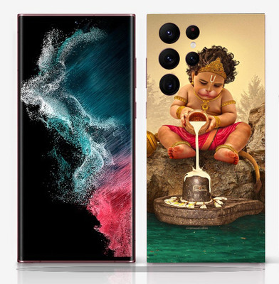 SkinoMania Samsung Galaxy S22 Ultra Mobile Skin(Bal Hanuman Multicolor Mobile skin)