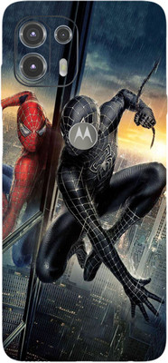 BugguSkin Motorola Edge 20 Fusion, Moto Edge 20 Fusion Mobile Skin(Ultra Super Black Spiderman With Venom Skin With High Mattte Finish.)