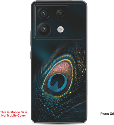 VYBE The Smart Choice Poco X6 Wolves Embossed Mobile Skin(Jordy Blue 1)
