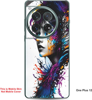 VYBE The Smart Choice One Plus 12 Art Embossed Mobile Skin(Blue lvy A13)